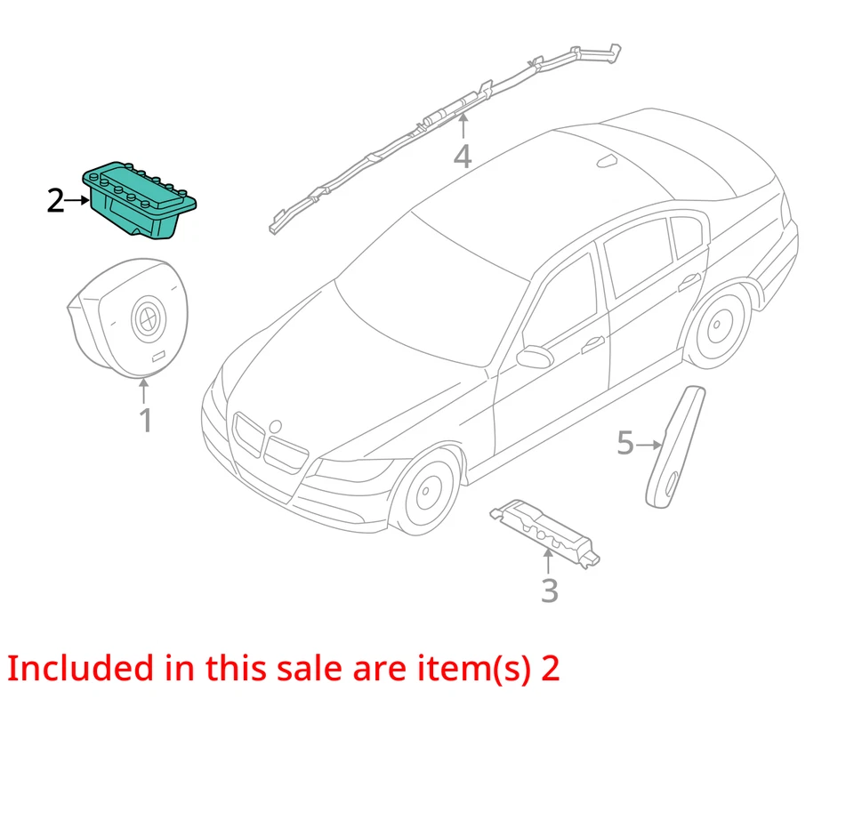 2012-2015 BMW 335i RH Passenger Dash Airbag OEM - Image 4 of 4