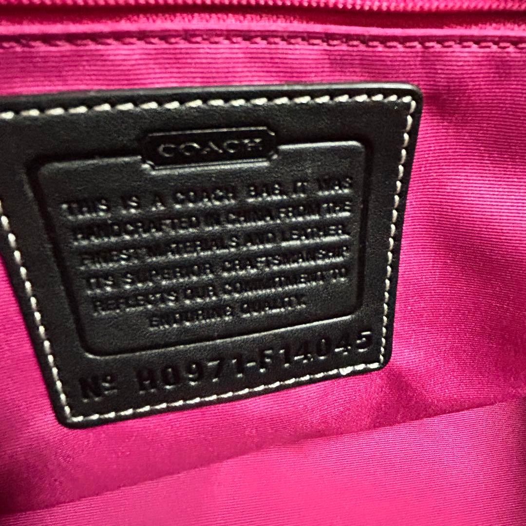 COACH Patchwork Tote Bag Black Gray Multi-materia… - image 9