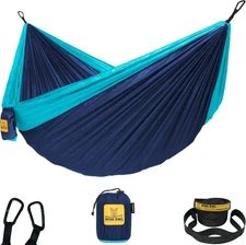 Wise Owl Outfitters Camping Portable Hammock w/ Tree Straps Double Owl