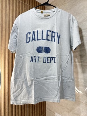 Gallery Dept 100% Authentic Art Dept T-Shirt Men s Large Baby Blue Graphic Tee 