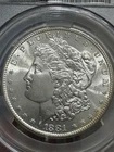 1881-S Morgan Silver Dollar, CACG MS65, Free Shipping