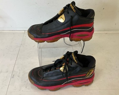 Reebok The Answer DMX 10 Black Red Gold Basketball Shoes 10