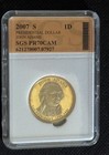 4- 2007-S Presidential Dollar's Adam's, Jefferson, Madison, & Washington. — photo 4