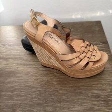 Gastone Lucioli T-Strap Wedge Sandals Italy