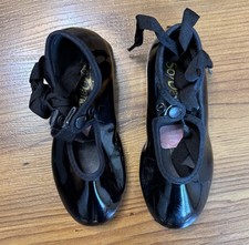 SO DANCE BLACK TAP SHOES SIZE 7.5 GIRLS