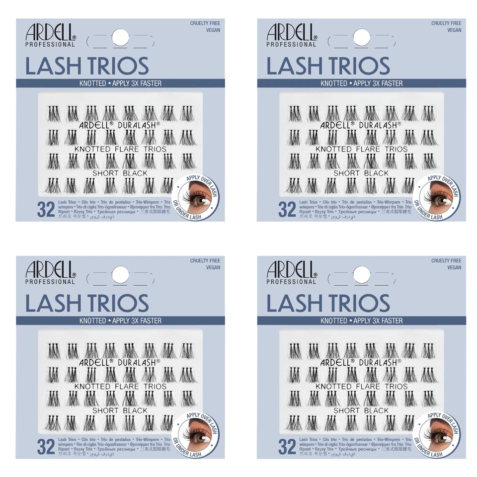 Lot 4 - ARDELL Duralash Trio Individual Knotted Flare Lashes Trios Short - Image 1 of 1