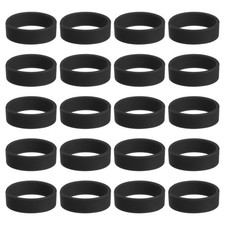 30Pcs Silicone Rubber Bands Non-slip 1.22 Inch for Art, Black