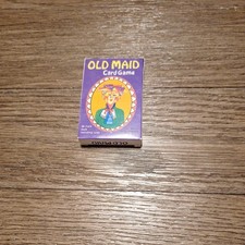 Vintage Old Maid Card Game Complete 38 Card Deck including Rules Original Box