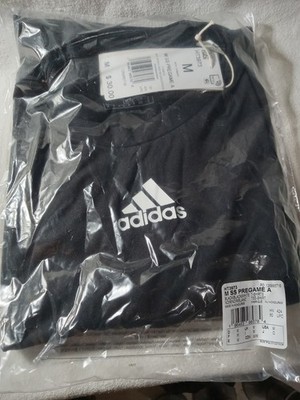 Adidas M SS Pregame A Black T-Shirt HT3973 Men's Size Medium | eBay