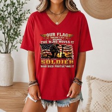 Our Flag Doesnt Fly Shirt, Patriotic Soldier Tee, Fallen Soldier Memorial T-Shir