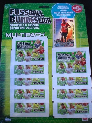 Topps Bundesliga Sticker 2012/2013 12/13- MULTIPACK- 9 Tüten+Limitierte Schürrle