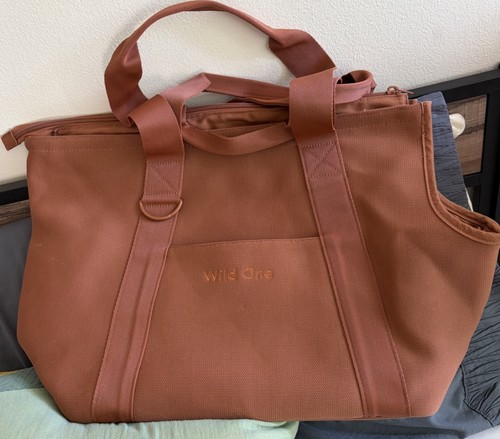 Wild One Everyday Cocoa Small Dog Cat Pet Carrier Tote Travel Bag Purse