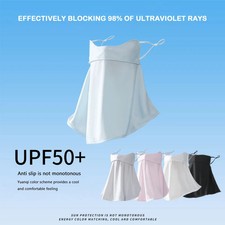 New UPF50 Ice Silk Sunscreen Mask Anti- Breathable Face Cover Neck Protection