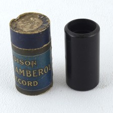 Edison Black Wax Gold Moulded Cylinder Record 8804 TEASING