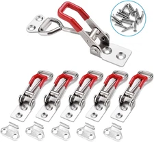 6 Pack Adjustable Toggle Latch Clamp Quick Release Pull Latch for Tool Box