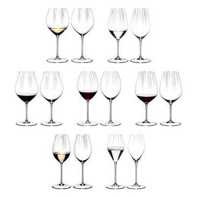 Riedel PERFORMANCE 2er Set Gläser Weinglas Champagnerglas Optisches Design Klar