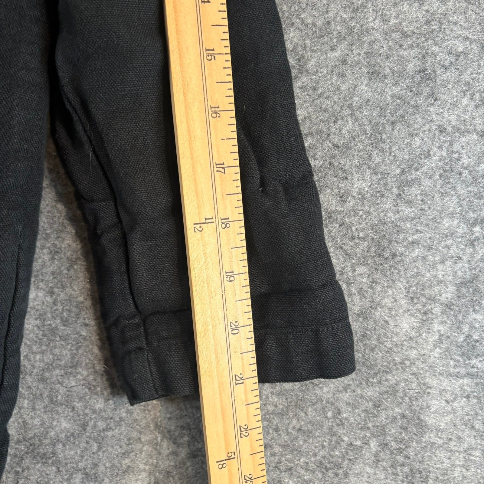 First Rite Black Work Jacket Small Chore Coat Lin… - image 7