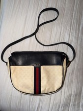 Vintage 1970s/80s Authentic Gucci Accessory Collection Web Crossbody Bag - Rare