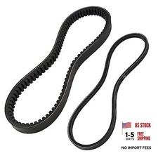 Gas Drive Belt Starter Generator Belts Kit fits EZGO 4 Cycle Gas Golf Cart