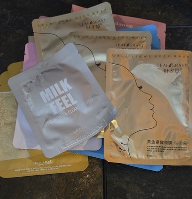 Lot Of 13 Korean Sheet Masks LapCo JayJun Bom Keeo Biodance Amore Pacific Mijin