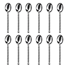 Gourmet Settings Silver Tear 18/10 Stainless Steel Teaspoon (Set of Twelve)