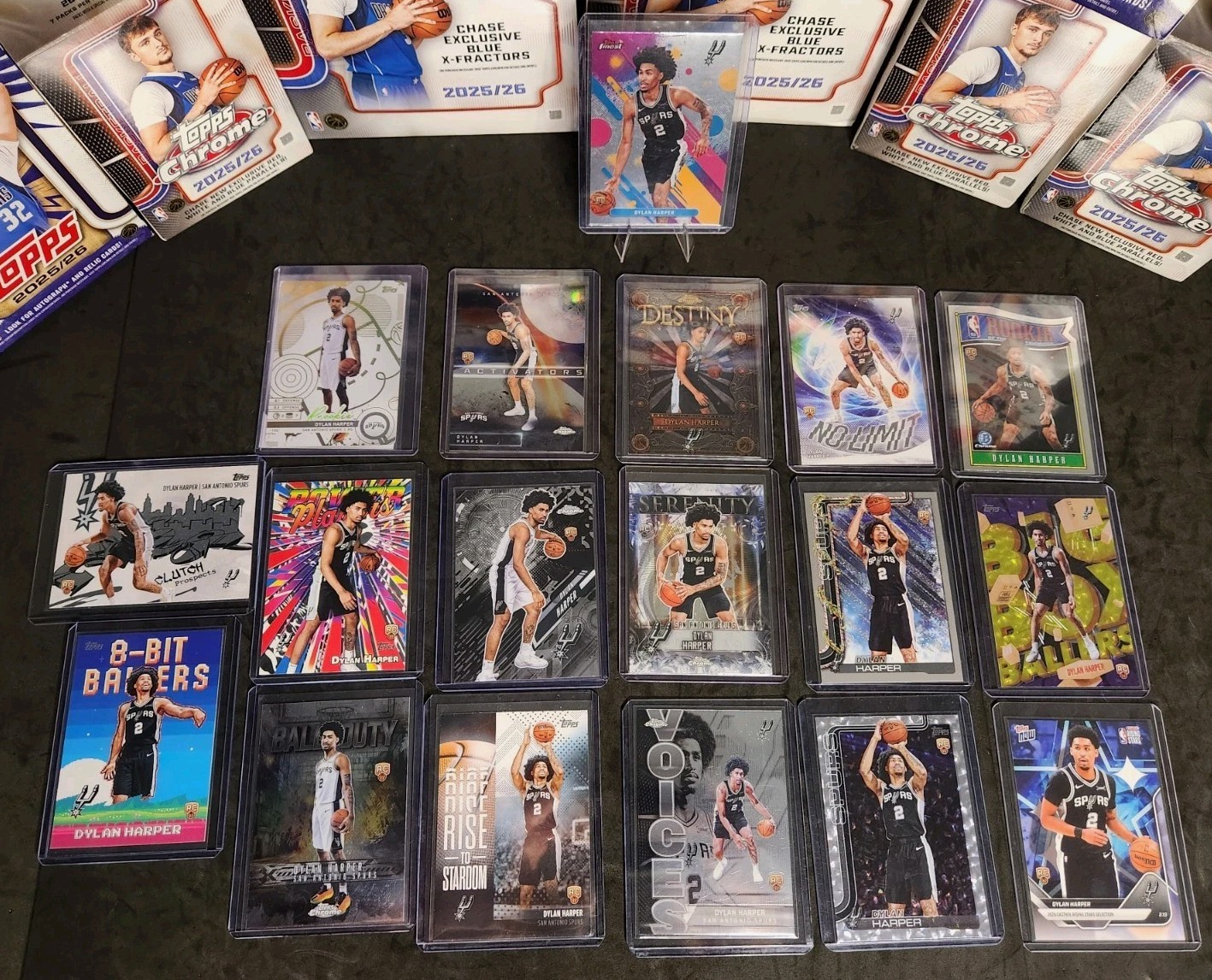 Dylan Harper RC 18 Card Lot - Topps Chrome Finest Bowman - See Description