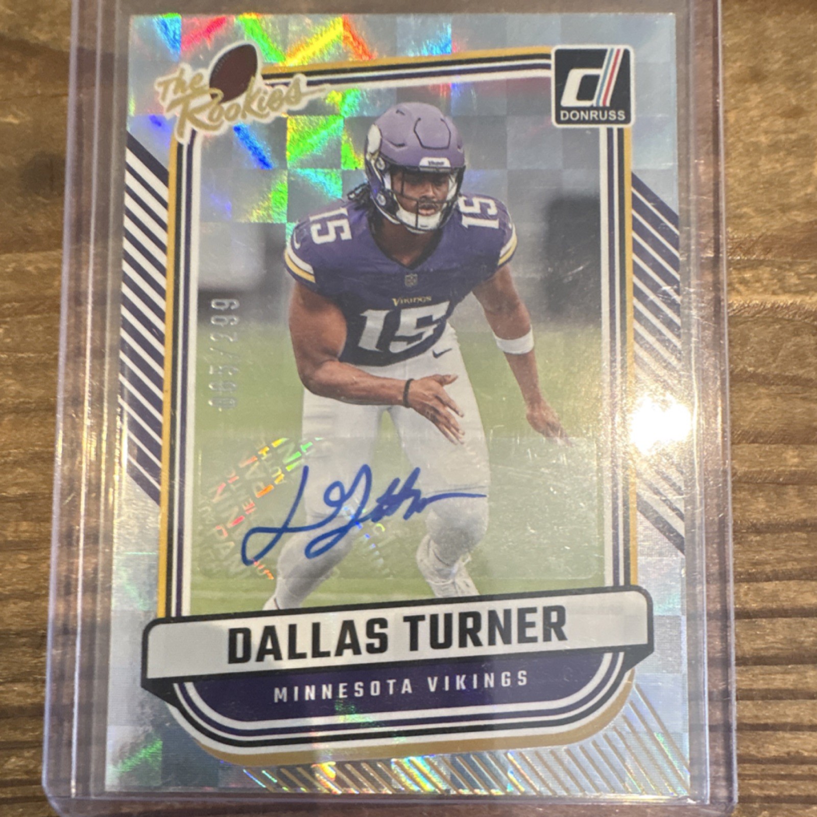 2024 Panini Donruss The Rookies Autograph #TR-9 Dallas Turner /299 Vikings RC