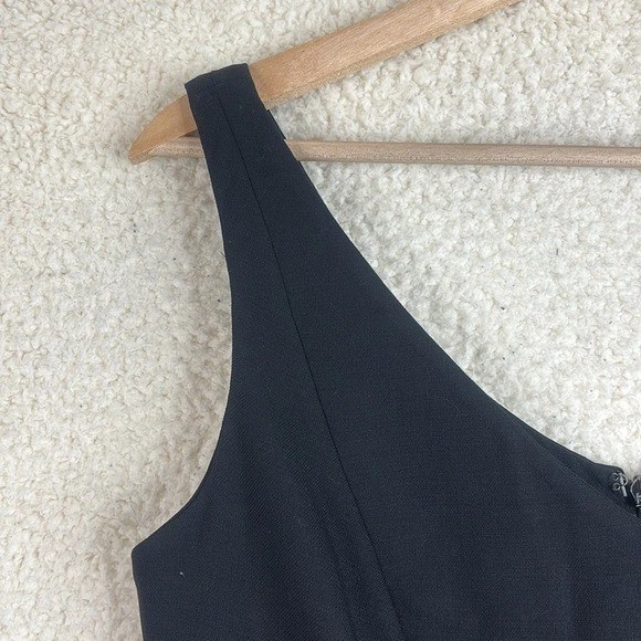 Vestido midi formal negro sin mangas Charles Chang Lima para mujer talla 6 Foto 4 de 4