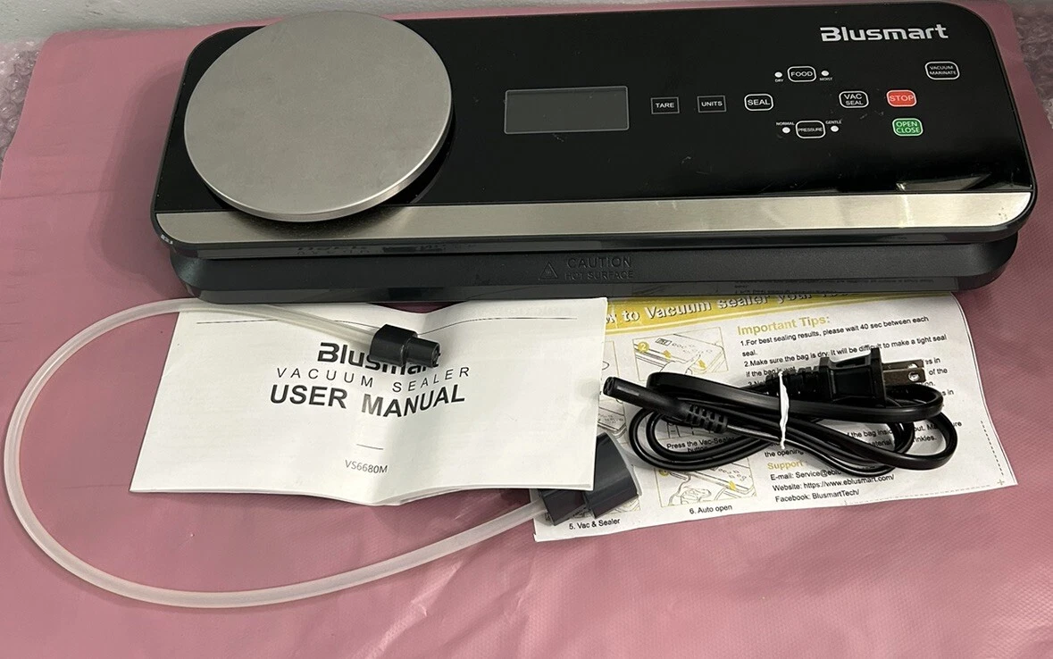 BLUSMART Food Vacuum Sealer with Digital Scale Stainless Steel