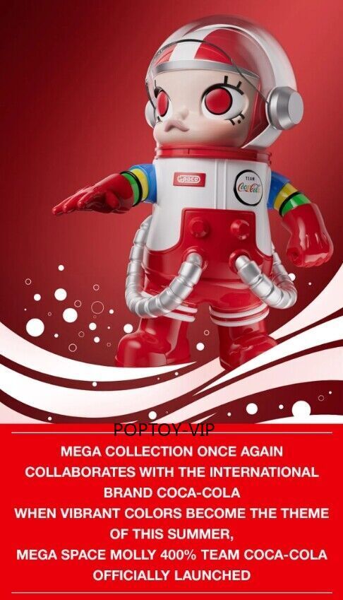 Pop Mart MEGA SPACE MOLLY 400% TEAM Coca Cola 3.0 Sealed POPMART