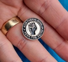 Northern Soul Keep The Faith Lapel Pin Badge 19mm