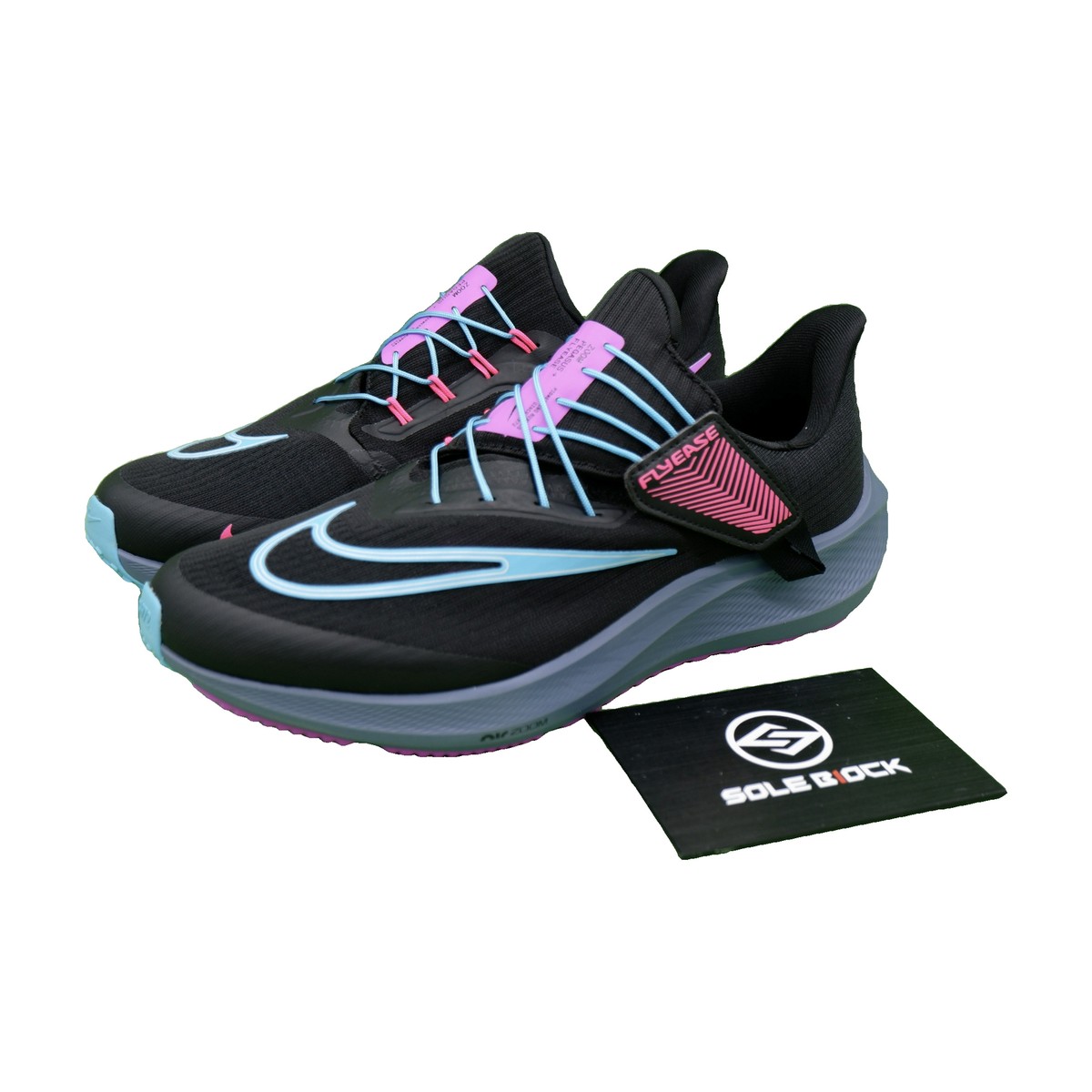 Nike Air Zoom Pegasus 39 FlyEase SE Black Baltic Blue FB7181-001