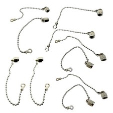 10pcs Protective Cover Dust Cap Chain for RP-SMA SMA Female Connector RF Adapter