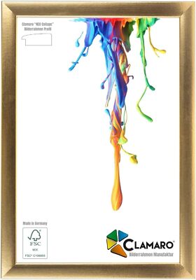 Bilderrahmen Gold 53G Neo Collage_CLAMARO nach Maß modern Holz