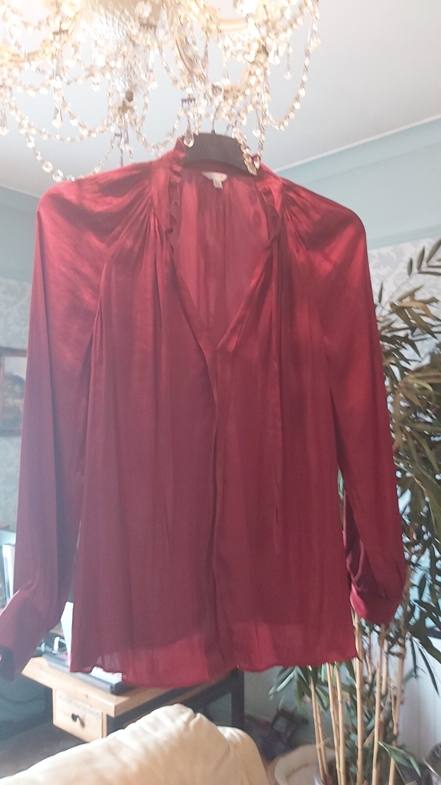 jigsaw blouse rust colour size 14 eBay