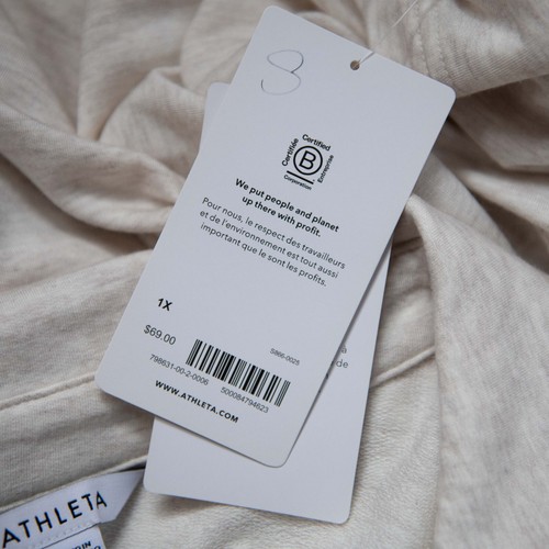 Athleta Westwood Relaxed Oversized Sweatshirt Tee V-Neck Collar NWT 1X - Picture 15 of 15
