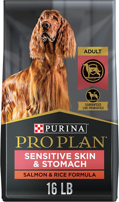 Purina Pro Plan Sensitive Skin and Stomach Dog Food Dry, Adult 16 lb. Bag