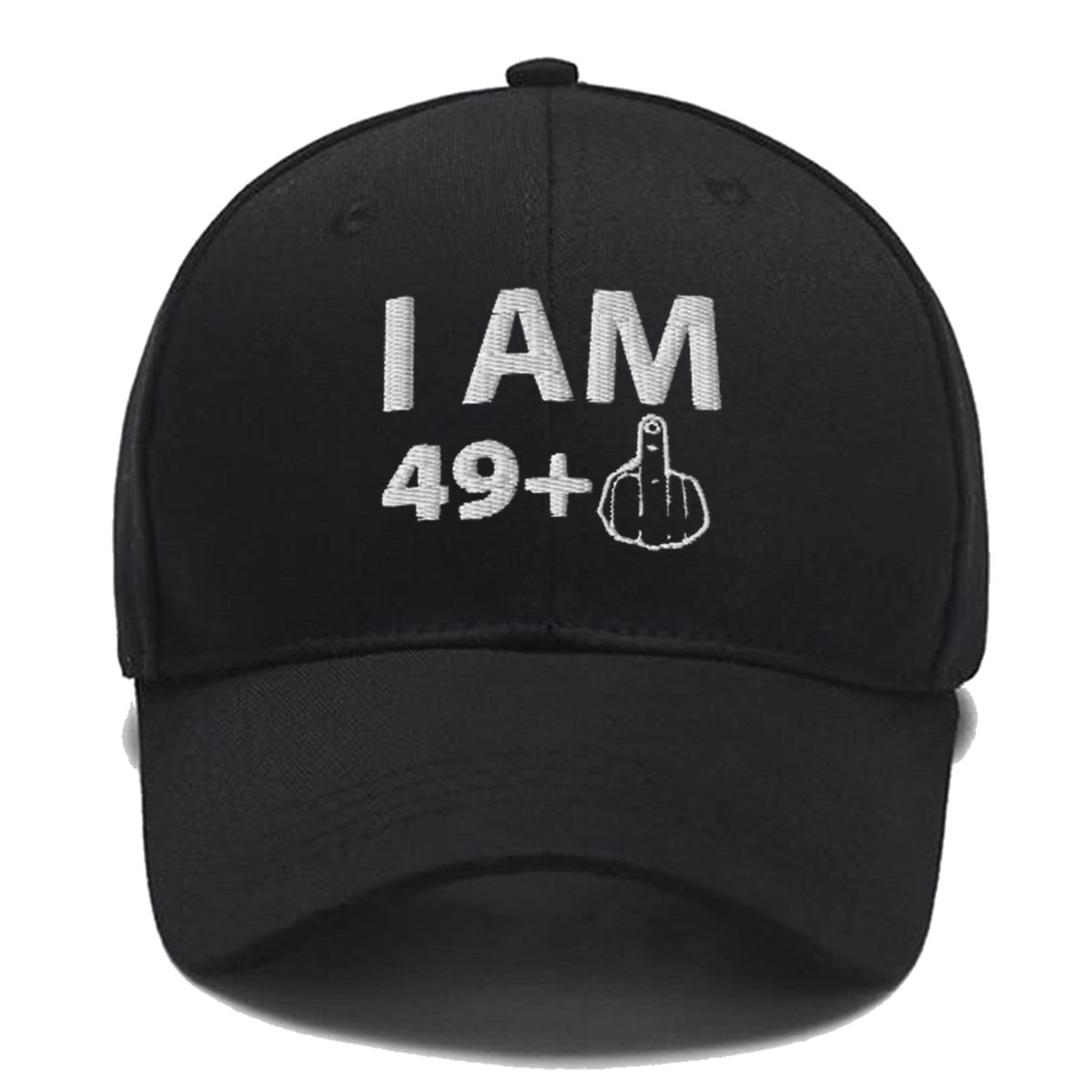 Funny 50th Birthday Embroidered Hat Cap Gift I am 49 plus One