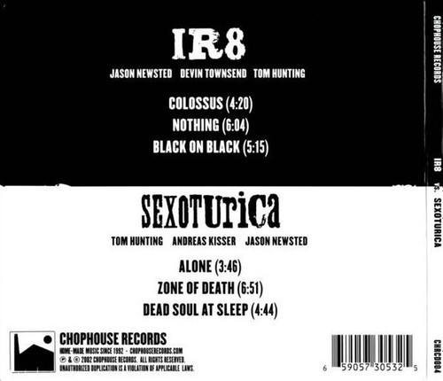 IR8 vs. SEXOTURICA (Jason Newsted, Tom Hunting, Devin Townsend) - RARE NM CD - Picture 2 of 2