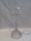 late 19th glass Provence oil lamp lacemaker's lamp Portieux water bearer p8