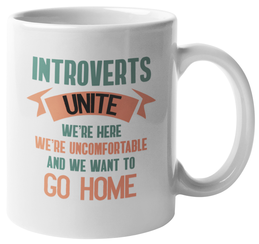 Introverts Unite Coffee & Tea Mug for Nerd, Genius & Geek