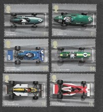 Cars & Drivers   Famous Motor Racing  F1 mnh set Royal Mail.