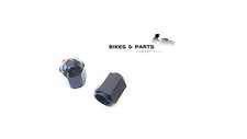 ALU VENTILKAPPEN VENTIL KAPPEN SCHWARZ ELOXIERT OPTIK TUNING MZ 125 SM SX RT NEU