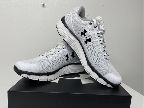 Under Armour Men\u0026#039;s Charged Intake 4 Running Shoe, White/Grey, 7, 7.5,  8 | eBay