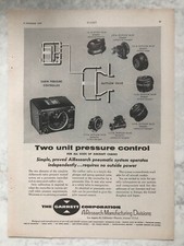 1957 Aircraft Advert THE GARRETT CORPORATION AIRESEARCH PNEUMATIC SYSTEMS VALVES