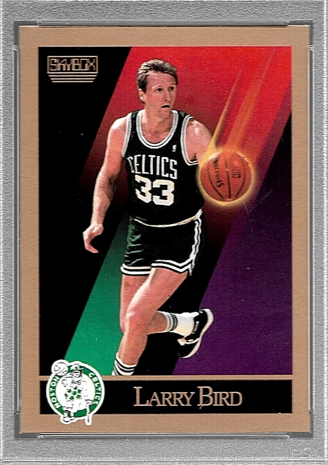 БАСКЕТБОЛЬНАЯ КАРТОЧКА 1990 SKYBOX NO14 HOF LARRY BIRD PSA 10 GEM КАК НОВАЯ BOSTON CELTICS - Изображение 3 из 4