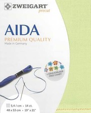 Precut Zweigart Stern-Aida 14 count Lime 3706/6122