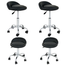 4x Adjustable Hydraulic Stool Facial Salon Massage Spa Swivel Rolling Chair