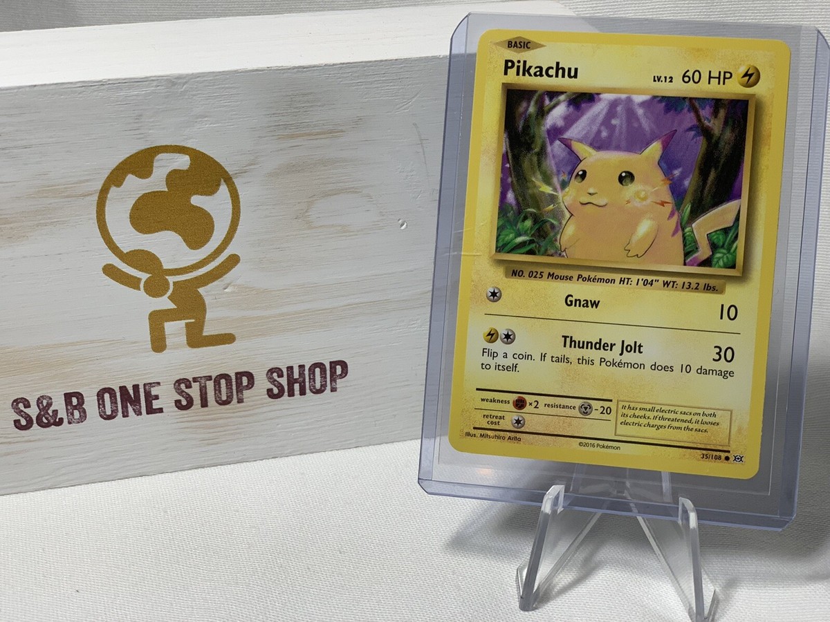 Pikachu 35/108 Common - XY Evolutions - Pokemon TCG 2016 | eBay