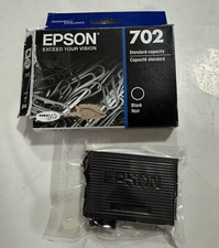 New Sealed Genuine Epson 702 Black Ink Cartridge T702120 Exp 7/2025 Read!!!!